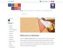 Tablet Screenshot of mindsetlearningtools.com